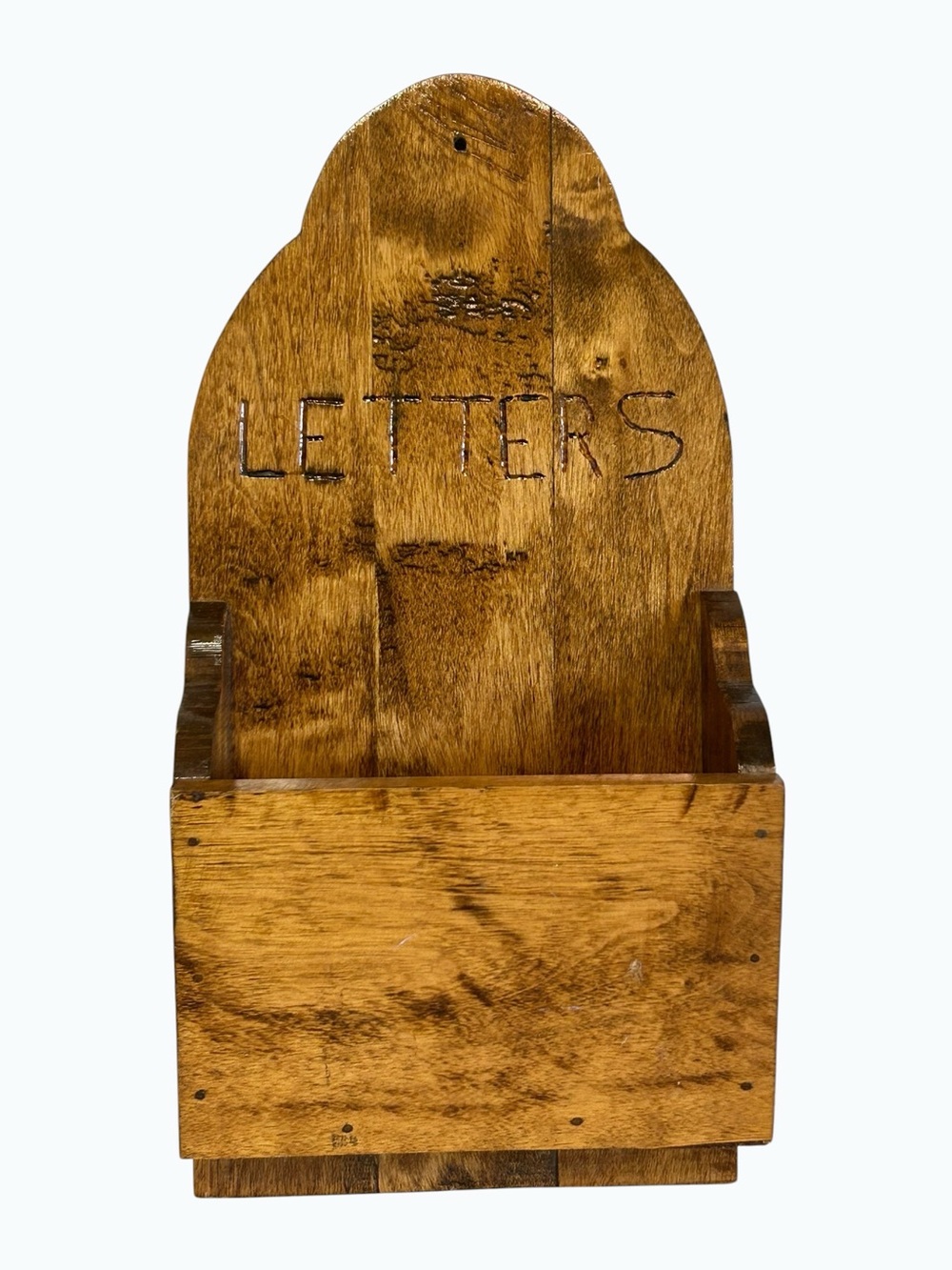 Handmade Wood Wall Hanging Letter Mail Box Pocket Holder Country Primitive Decor